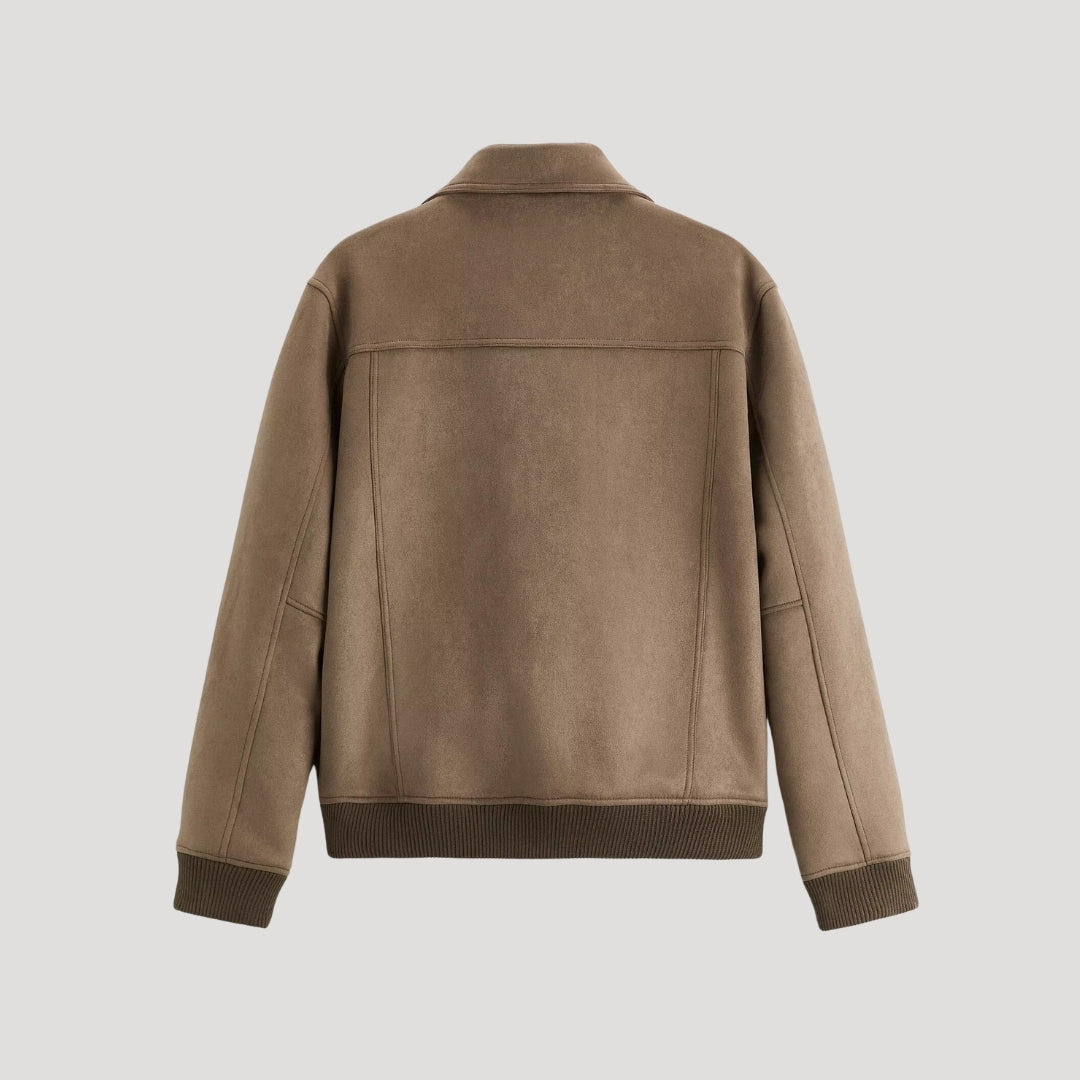 Herrarnas Bomberjacka med Stilren Design 5