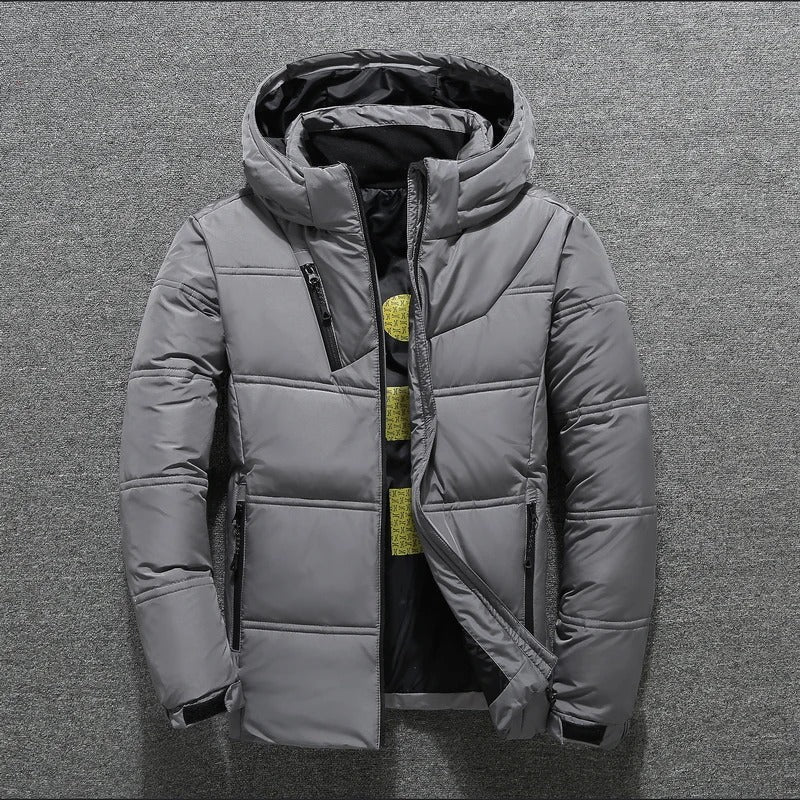 Herrarnas Vinterjacka Puffer Design Dunmaterial 3