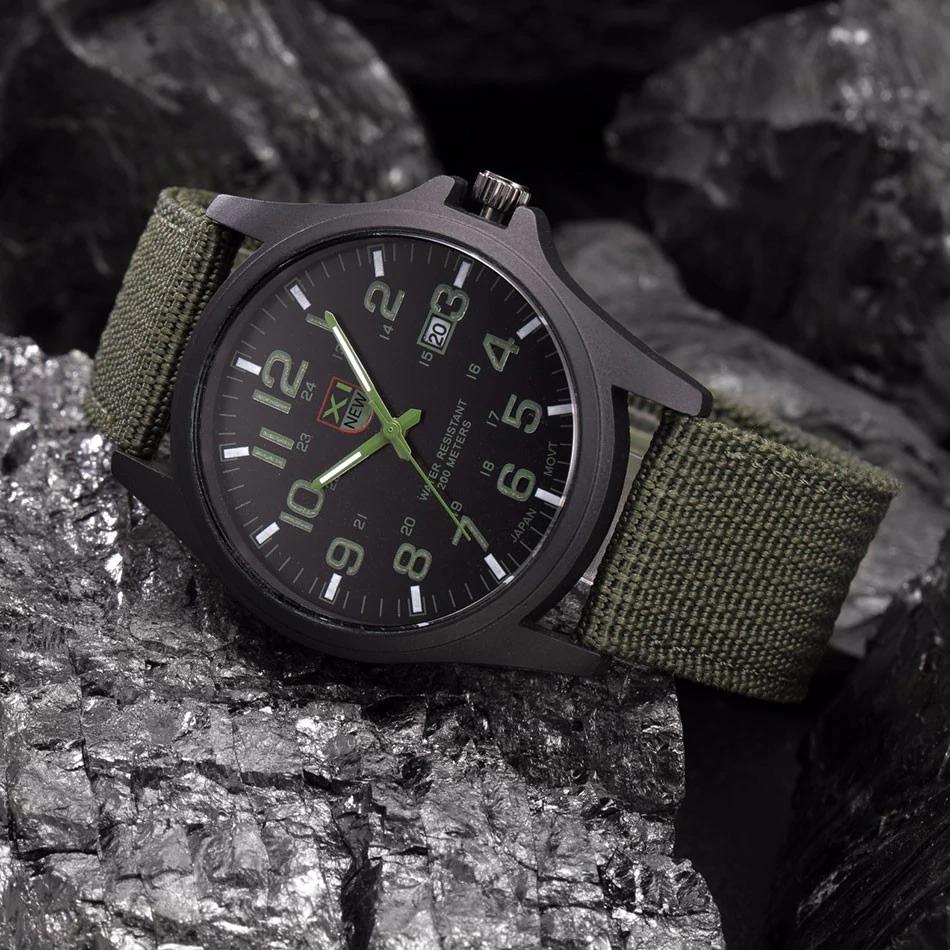 Herrars Militär Armbandsur Luminous 6
