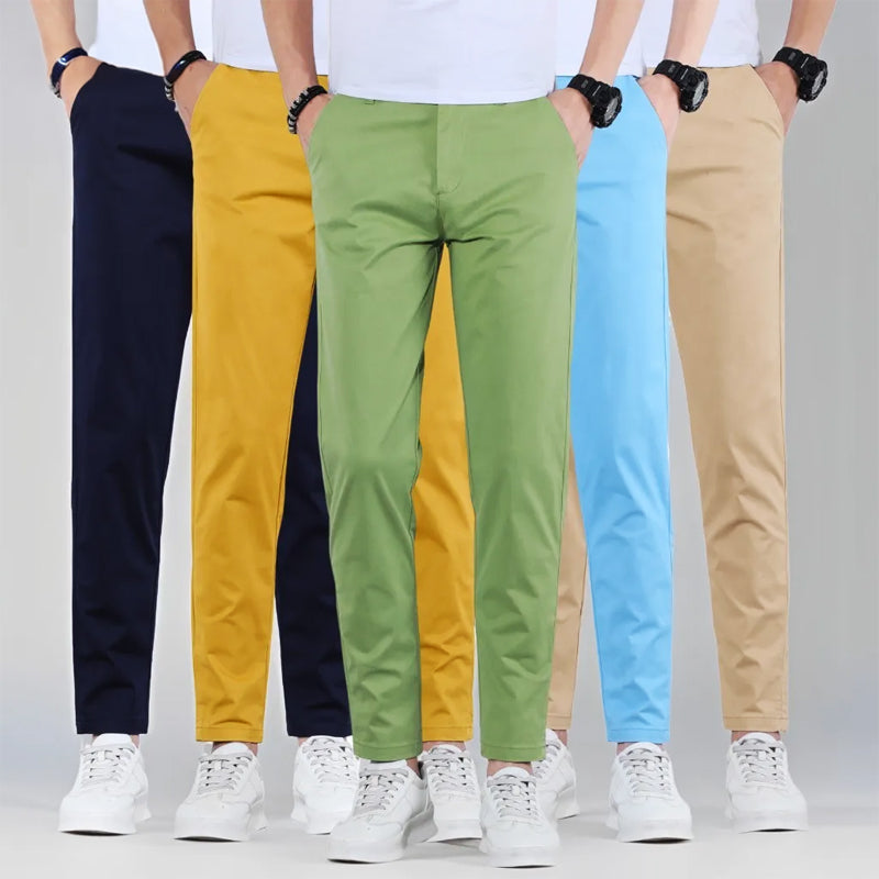 Herrbyxor Slim Fit Modern Passform med Avsmalnande Ben 0