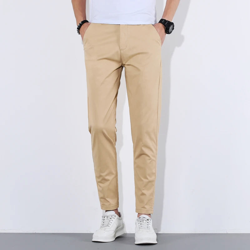 Herrbyxor Slim Fit Modern Passform med Avsmalnande Ben 1