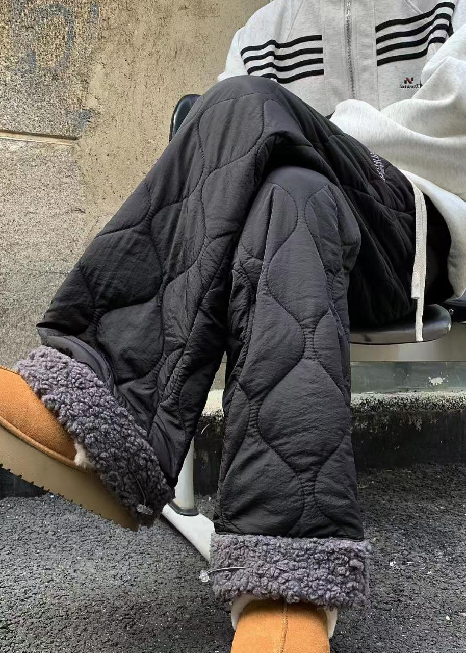 Herrbyxor i Fleece med Fickor och Patchwork 0