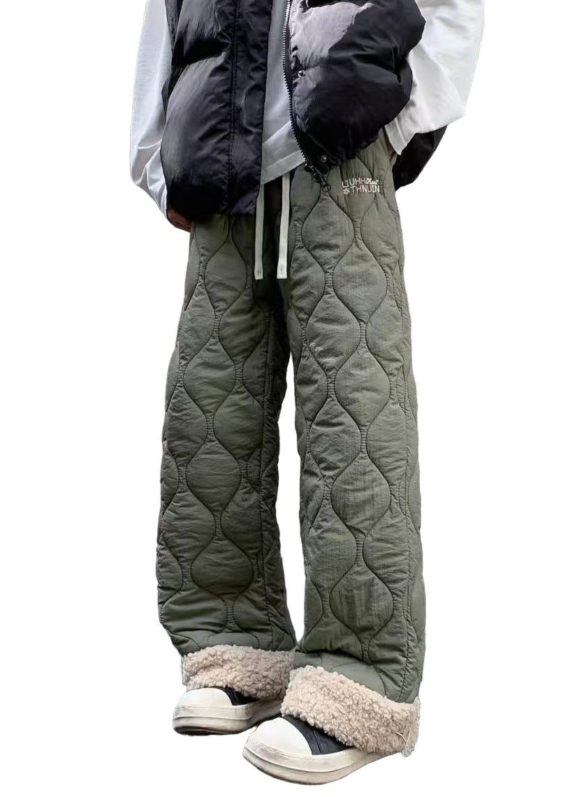 Herrbyxor i Fleece med Fickor och Patchwork 1