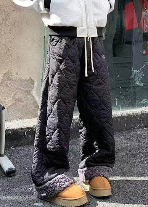 Herrbyxor i Fleece med Fickor och Patchwork 4