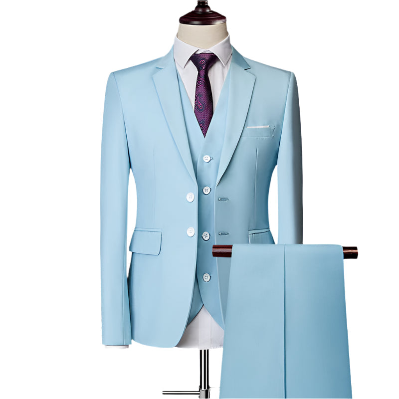 Herrens 3-delad Anzug Set med Väst och Byxor 0