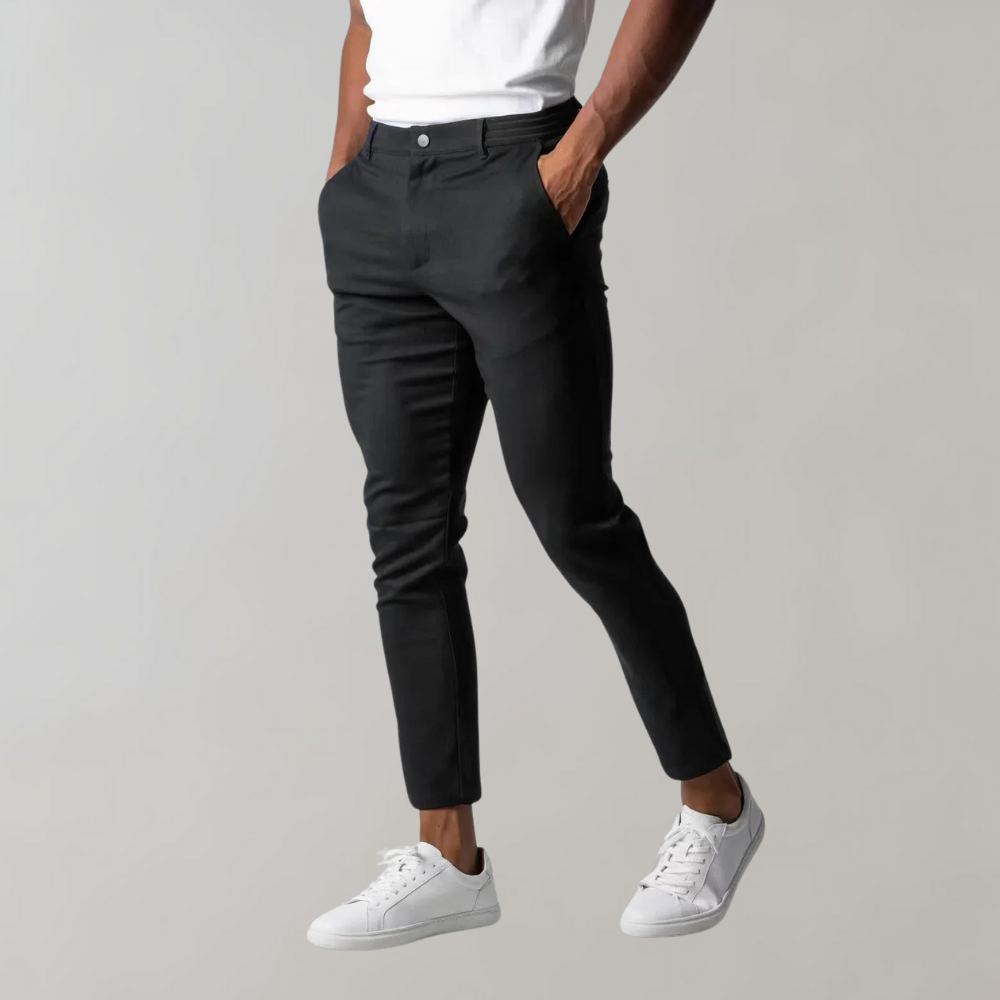 Herrens Chinos Byxor Komfortabel Stil 5