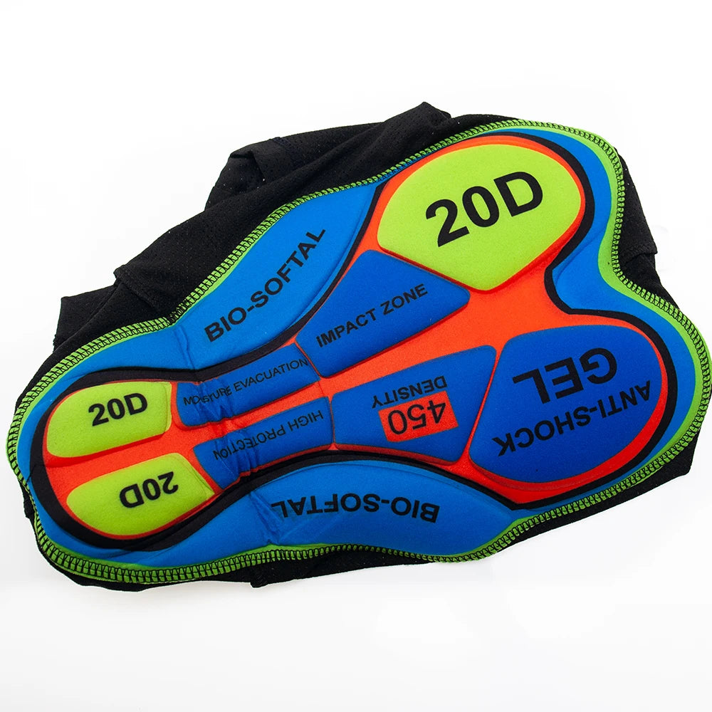 Herrens Cykelshorts med Andningsbart Material och Gelkudde 4