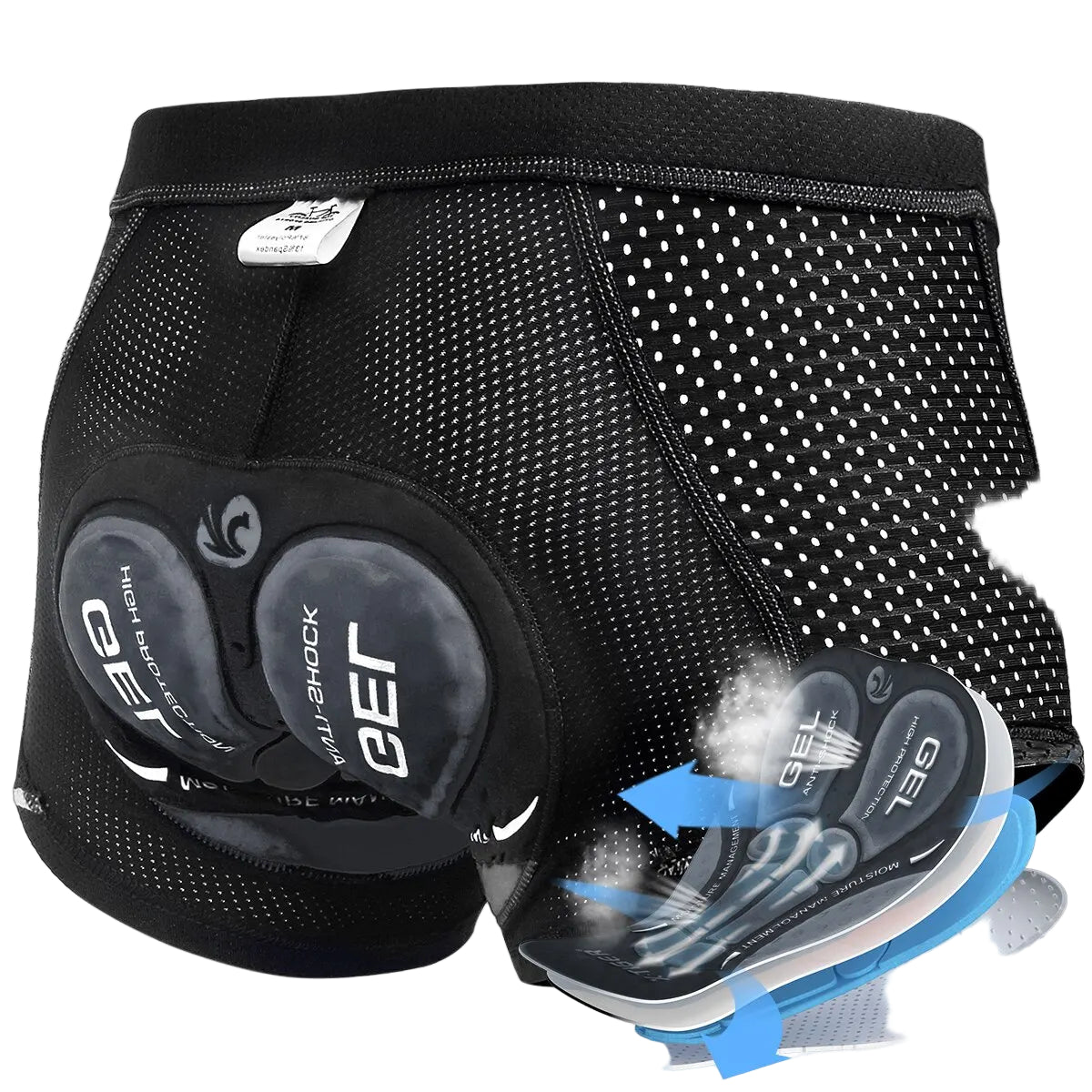 Herrens Cykelunderkläder MTB Boxer med 5D Gel Kuddar 0