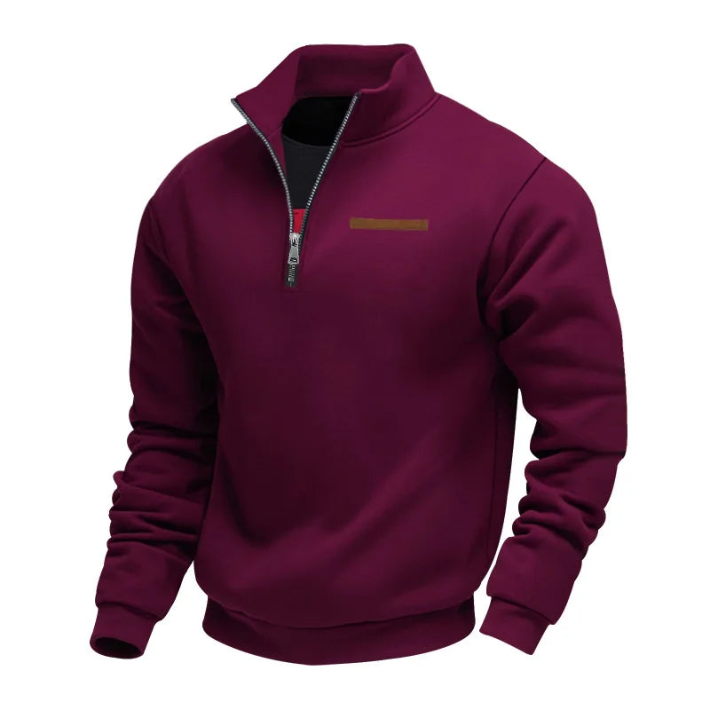 Herrens Fleecetröja Casual Modern Design 4