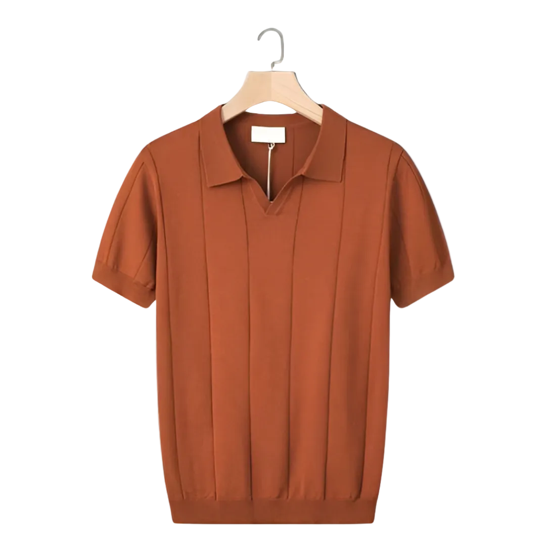 Herrens Kortärmad Polo V-ringad 0