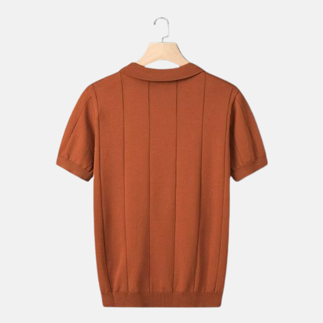 Herrens Kortärmad Polo V-ringad 1