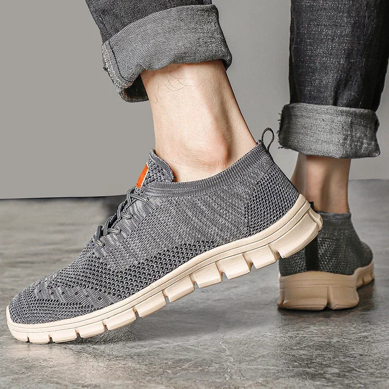 Herrens Lätta Sneakers Andningsbara Casual Skor 1