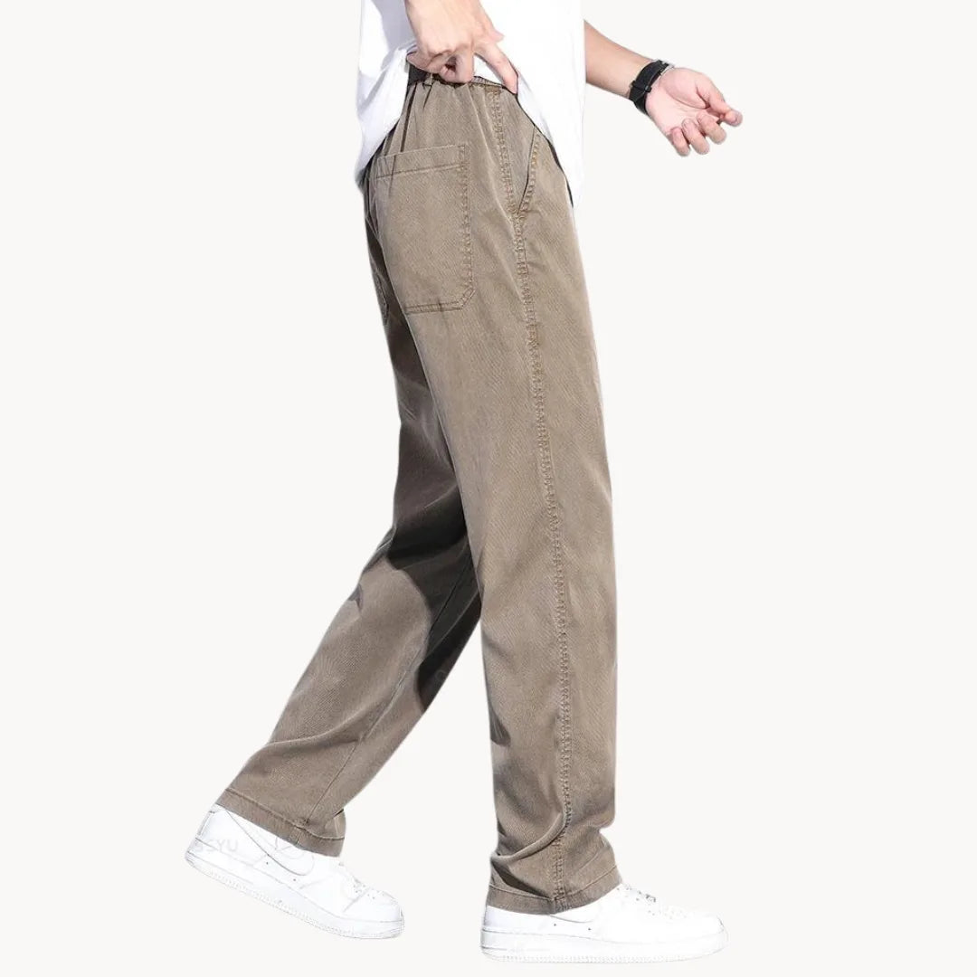 Herrens Raka Jeans med Breda Ben 4