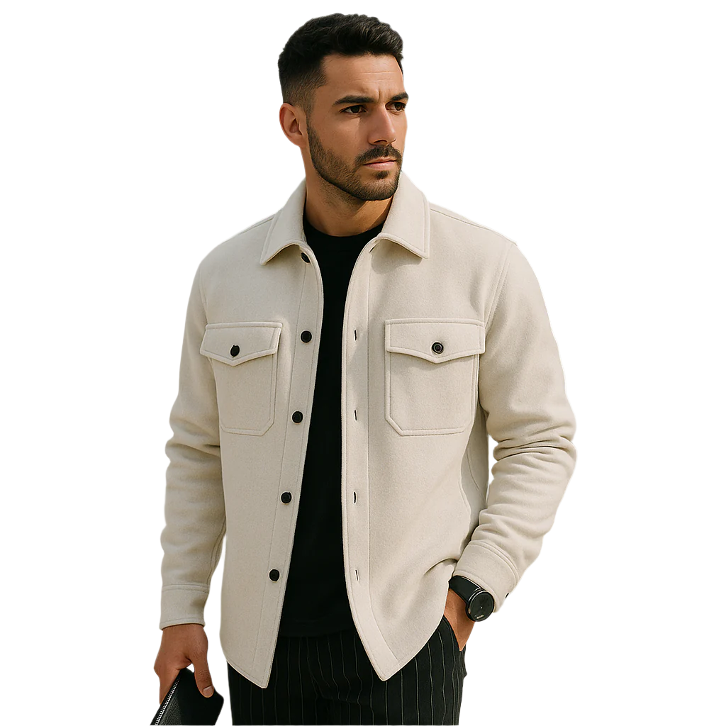 Herrjacka Casual Lätt Andningsbart Material för Vår/Sommar 0