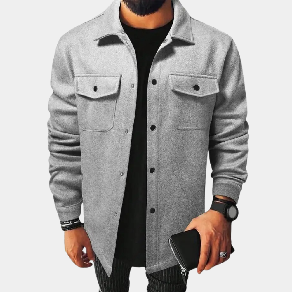 Herrjacka Casual Lätt Andningsbart Material för Vår/Sommar 5