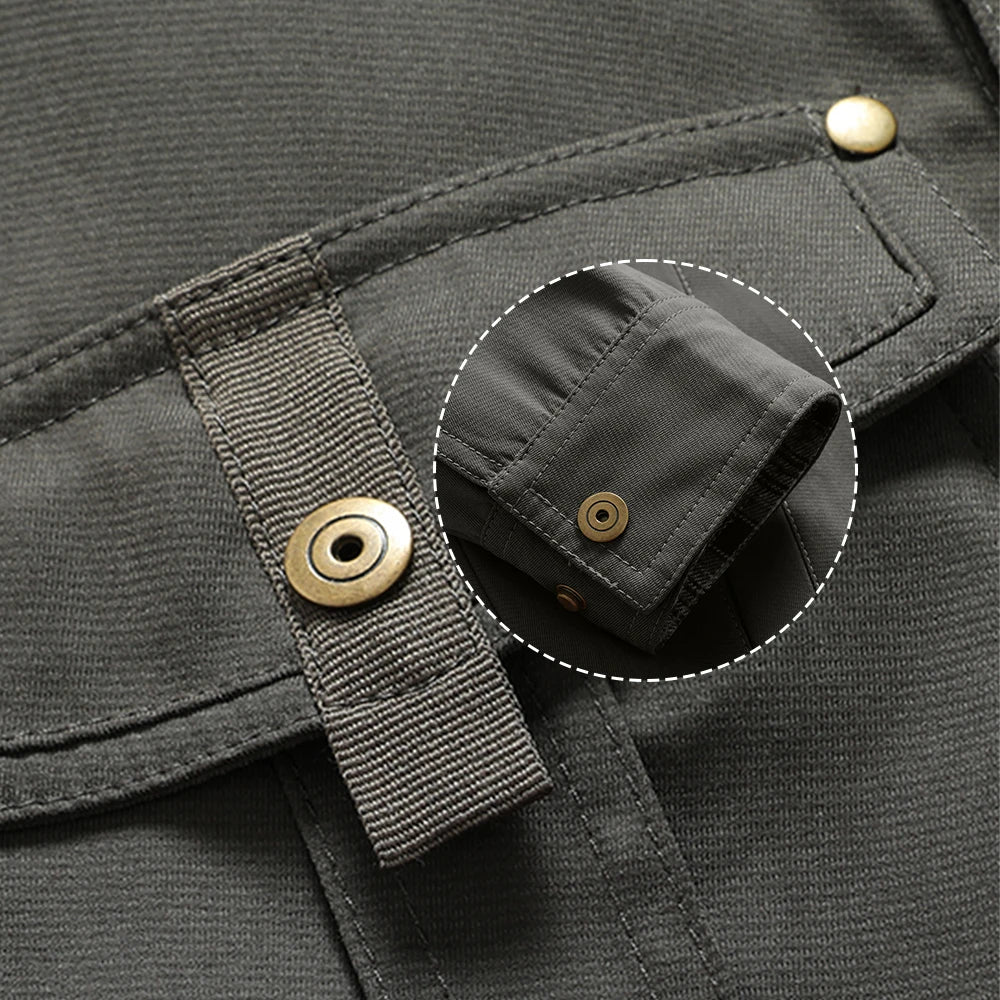 Herrjacka Flanell Fodrad Casual Skjorta Polyester 4