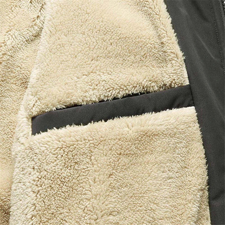 Herrjacka Fleece Dubbelt Material 4