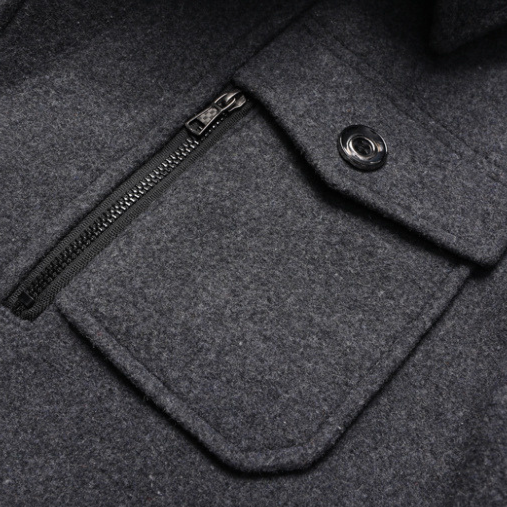 Herrjacka Vinter Två Delar Hållbara Material 4