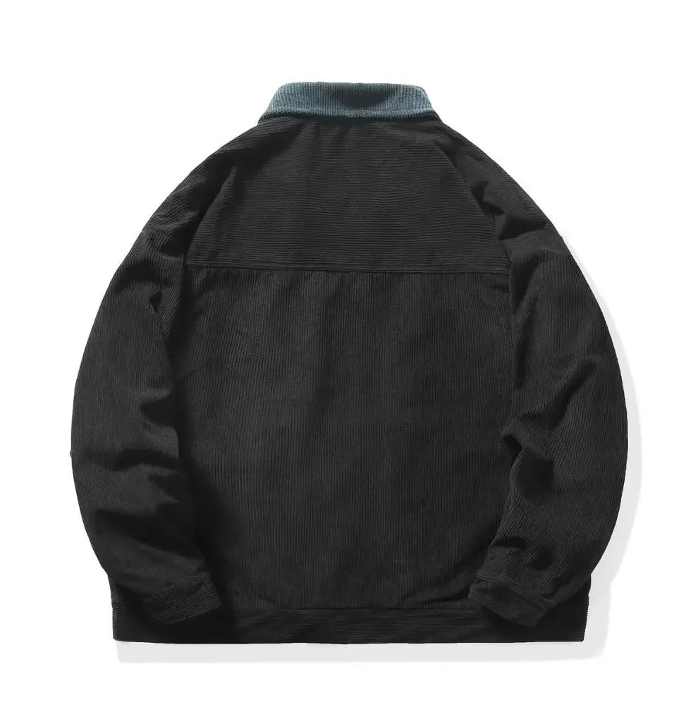 Herrjacka i Corduroy med Färgblock 5