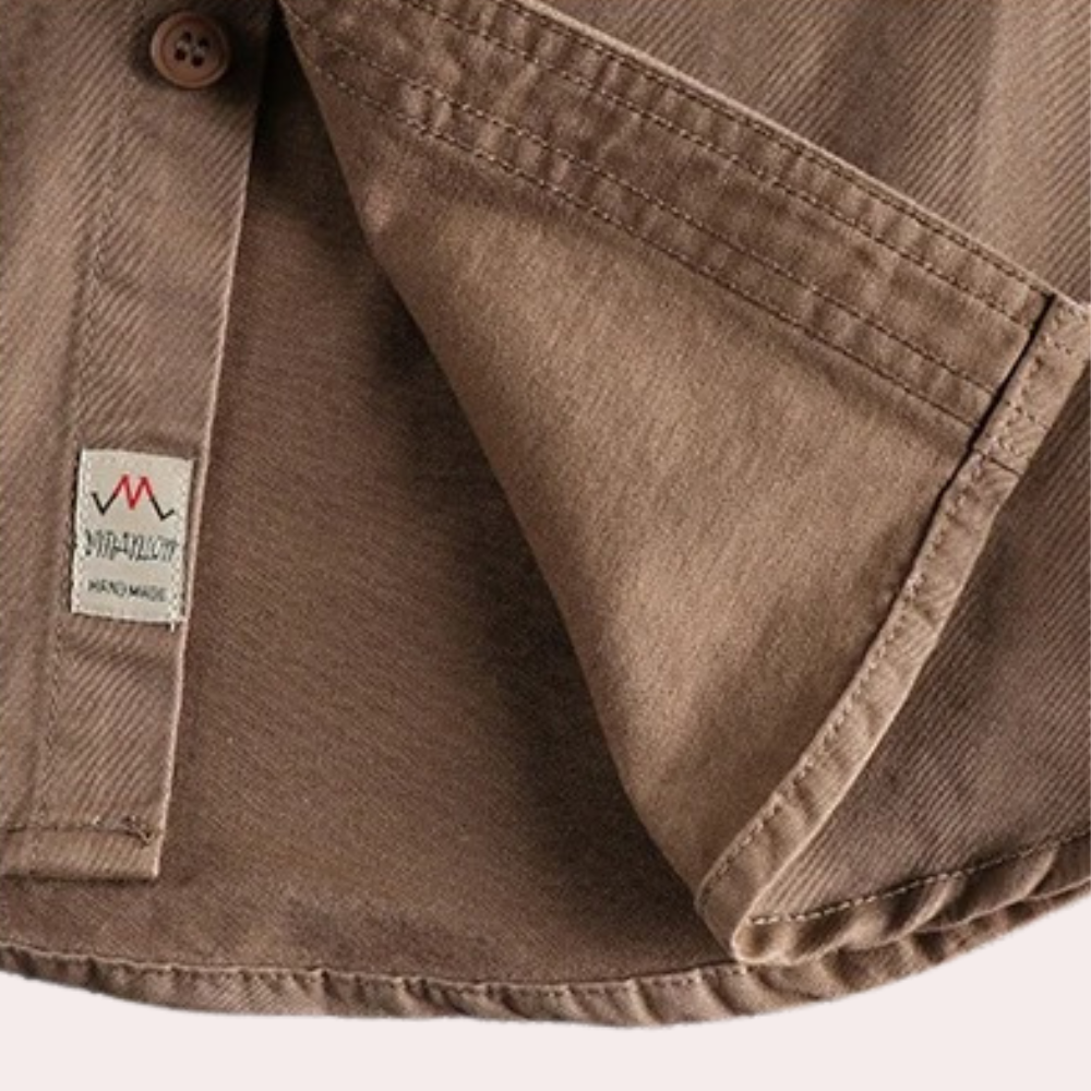 Herrskjorta Långärmad Casual Stil 3