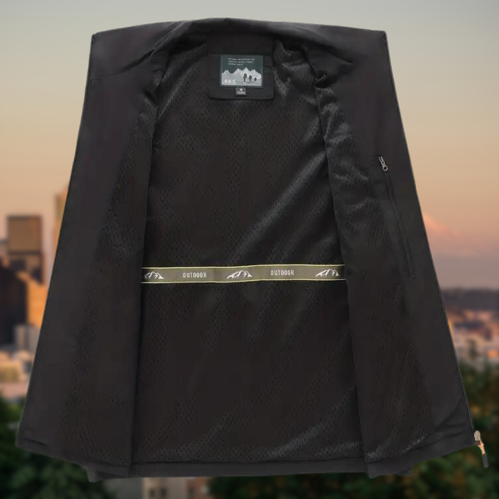 Herrväst med flera fickor och dragkedjor 1