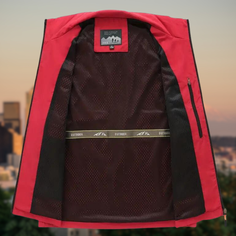 Herrväst med flera fickor och dragkedjor 8