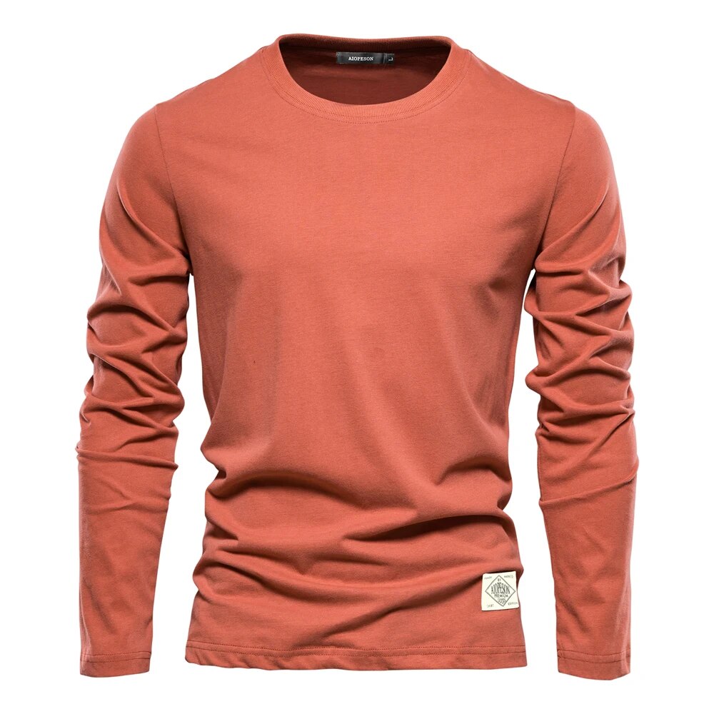 Klassisk Långärmad T-shirt för Män 4