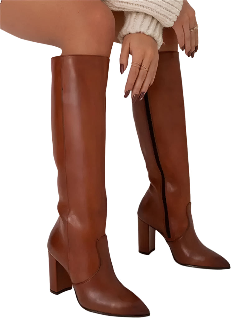 Kvinna Laarzen Elegant Design Konstläder 0