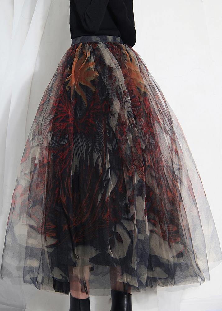 Kvinnors A-Linjeformade Tyllkjol med Spetsdetaljer 2