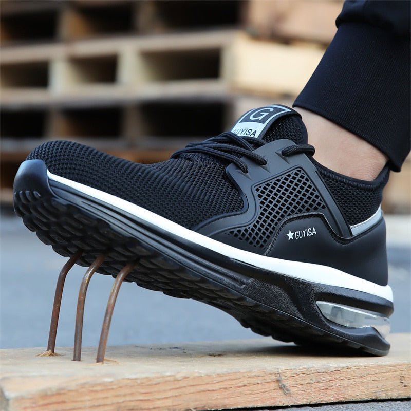 Kvinnors Arbetskor Stålhätta med Halkfri Sula och Vadderad Innersula 3