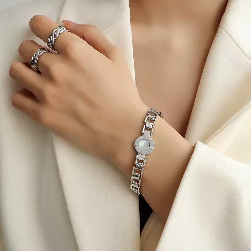 Kvinnors Armband Geometriskt Mönster med Romerska Siffror 3