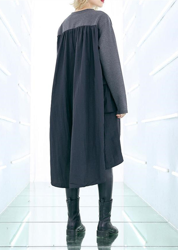 Kvinnors Baggy Klänning med Lång Ärmar 3