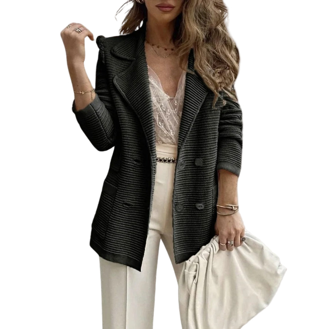 Kvinnors Blazer Dubbelknäppning Stilren 0