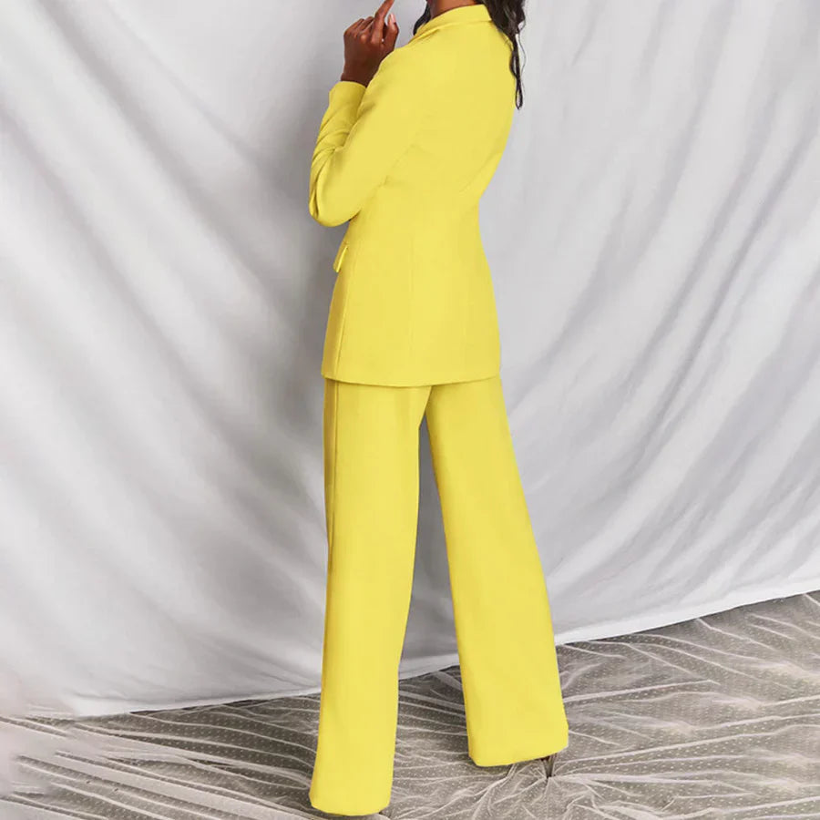 Kvinnors Blazer Set Professionell Stil 7