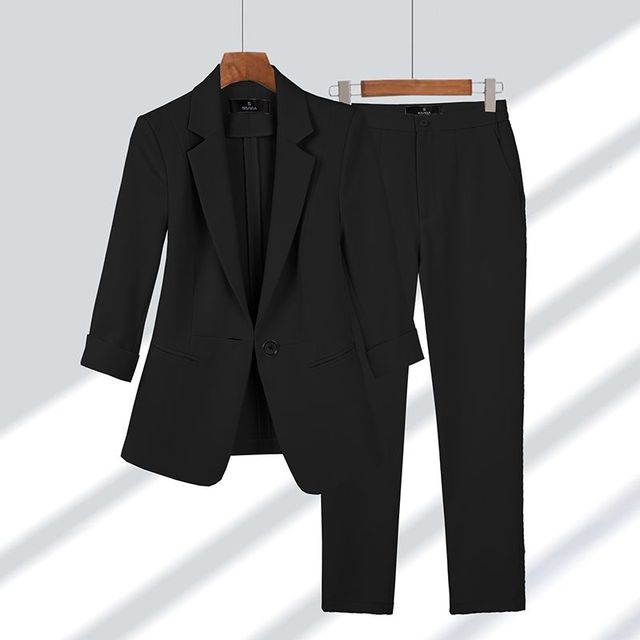 Kvinnors Blazer och Byxensemble Modern Stil 1