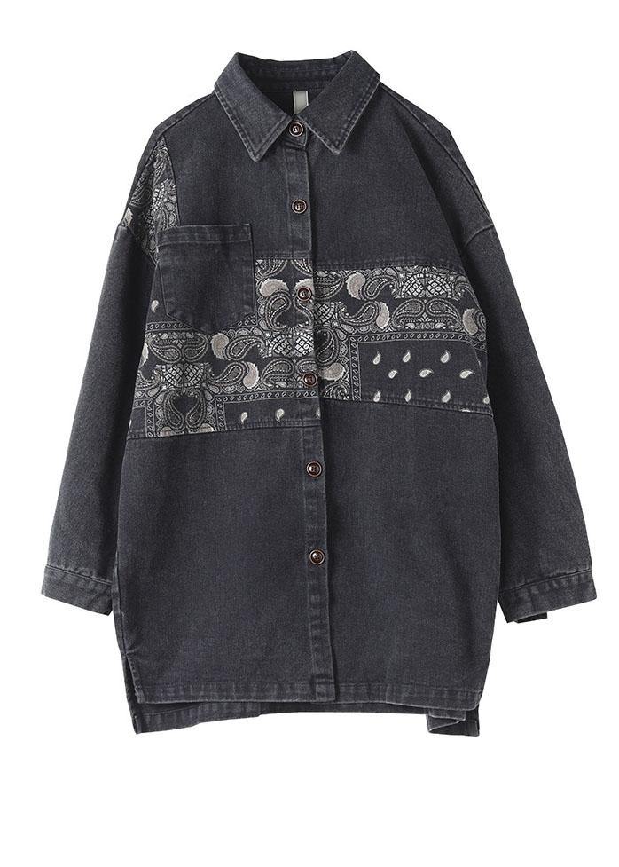 Kvinnors Blus med Lapptäckermönster 4