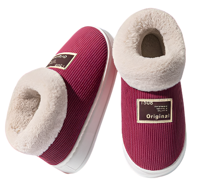 Kvinnors Fodrade Tofflor i Mjuk Fleece 0