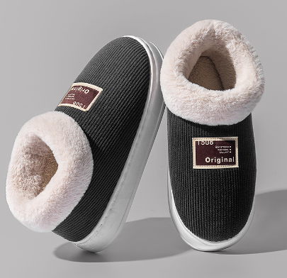 Kvinnors Fodrade Tofflor i Mjuk Fleece 1