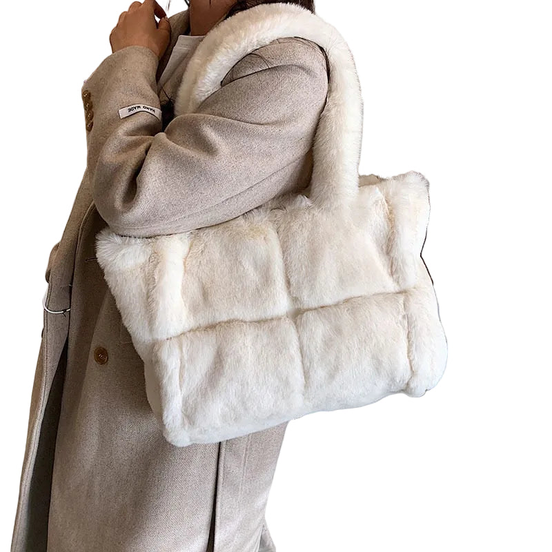 Kvinnors Handväska Plysch Vinterstil 0