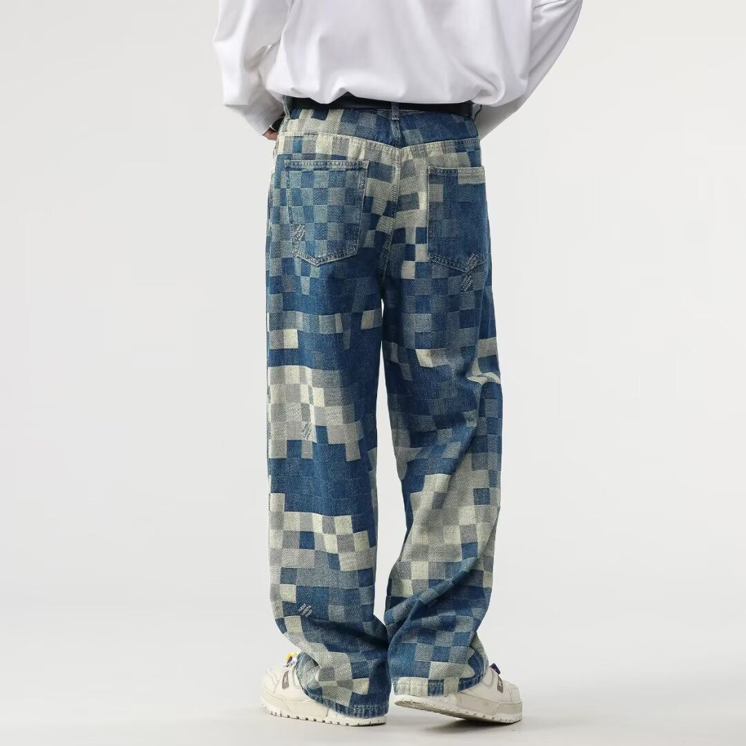 Kvinnors Jeans Patchwork Modern Stil 2