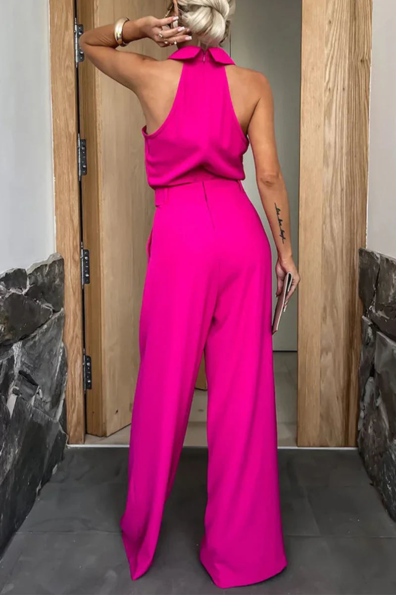 Kvinnors Jumpsuit Chic Design Med Praktiska Fickor 3