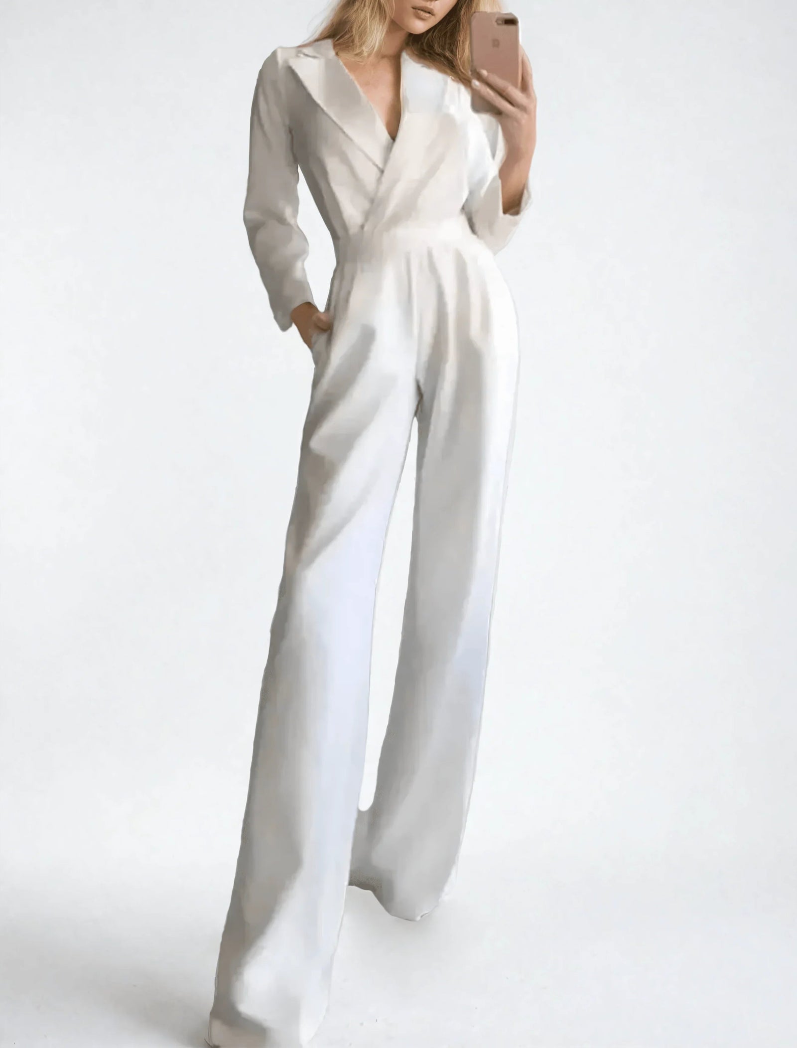 Kvinnors Jumpsuit Skräddarsydd Minimalistisk Stil 1