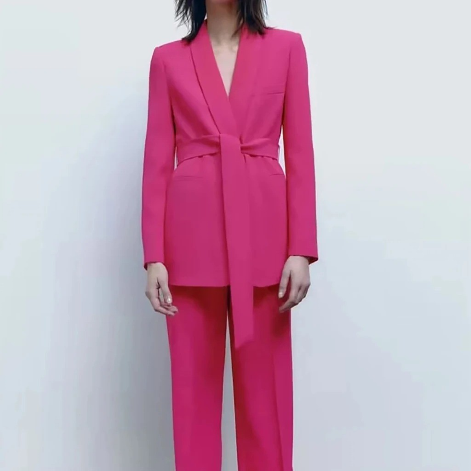 Kvinnors Kavaj och Byxor Set Tidlös Stil 6