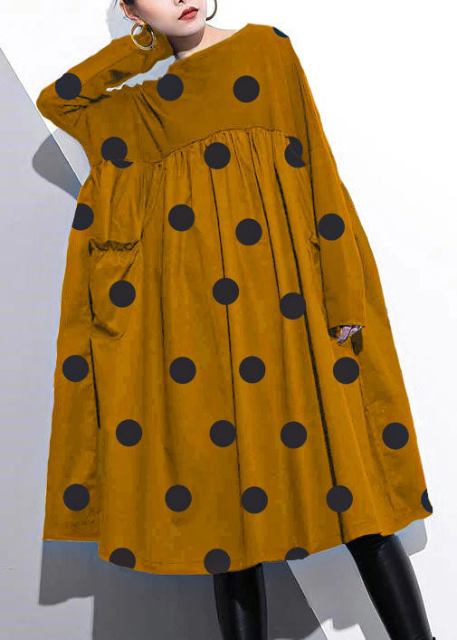 Kvinnors Klänning Hög Midja Med Patchworkdetaljer i Bomull 6