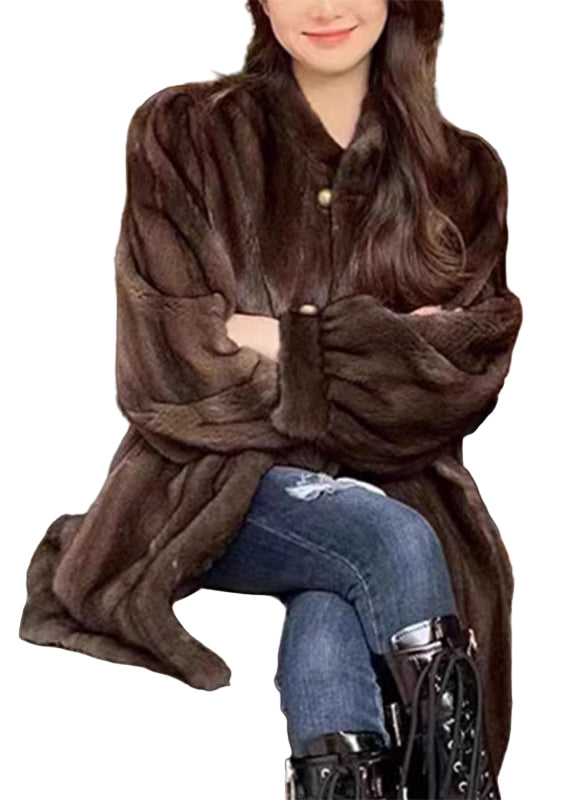 Kvinnors Långärmad Tröja med O-halsknapp 0