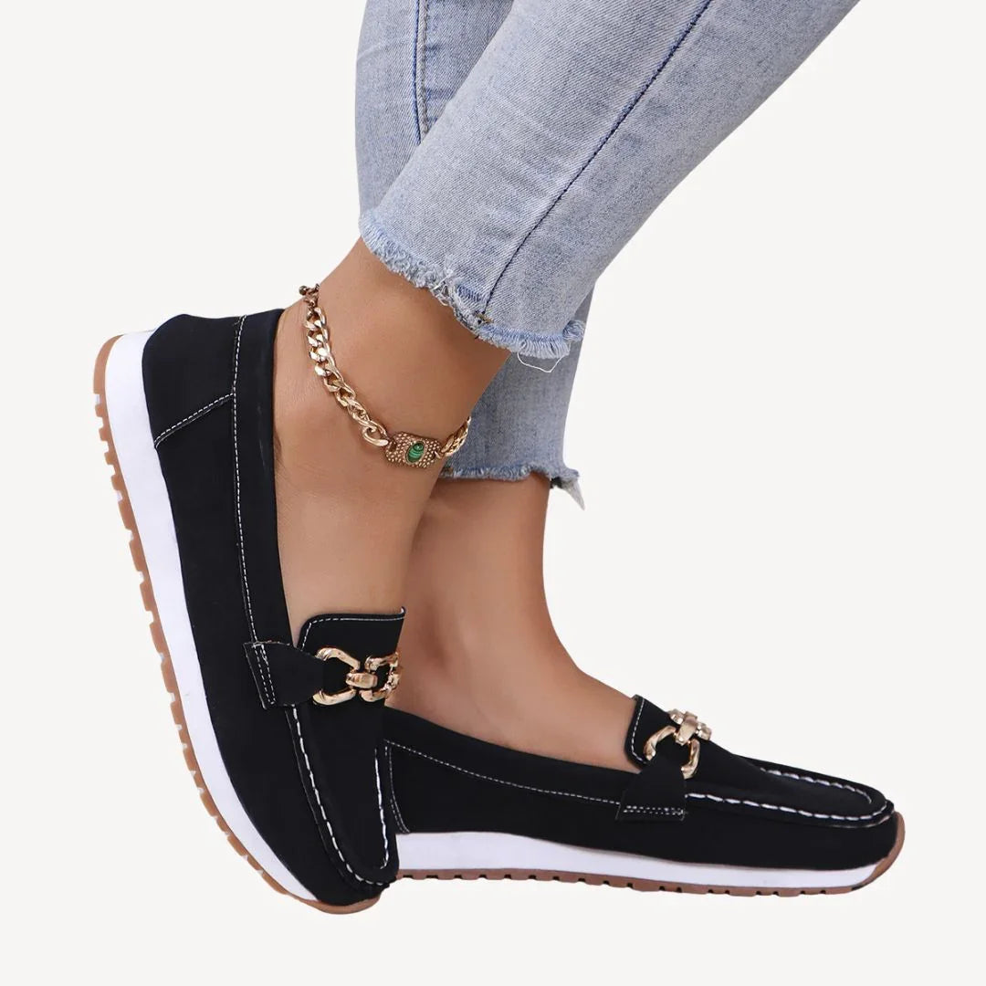 Kvinnors Loafers Med Kedjadetalj Slip-On 2