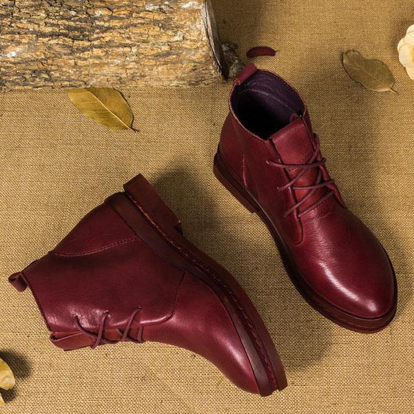 Kvinnors Martins Boots med Korsremmar 2