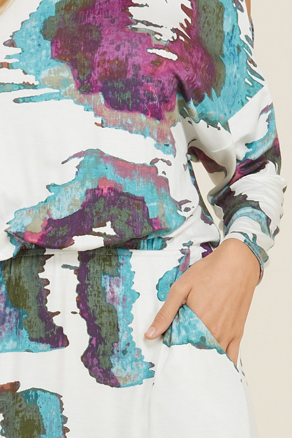 Kvinnors Maxi Klänning Med Öppen Axel och Fickor 4