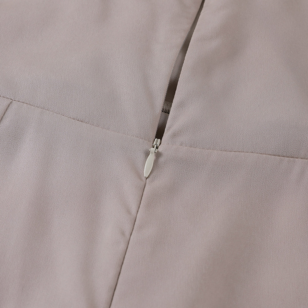 Kvinnors Midi-Klänning Hög Split Bomull 8