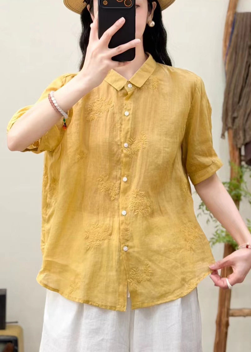 Kvinnors Oversized Topp Broderad 3